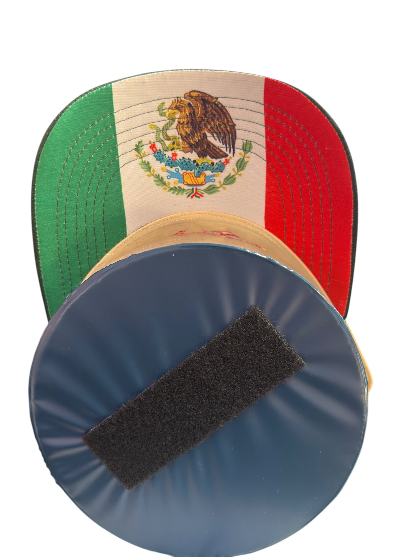 Blood In Blood Out Snapback Tan / Red / Dark Green Mexico Flag Underbrim