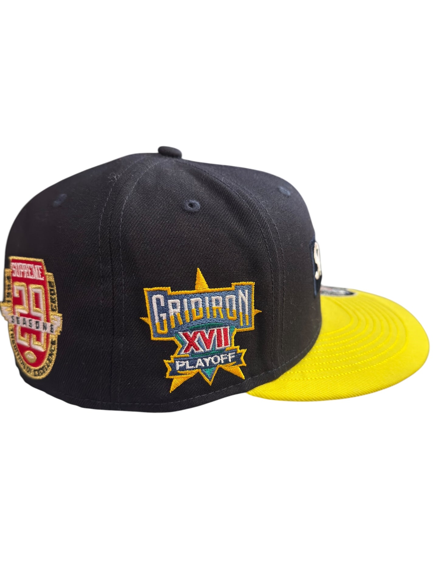 Supreme New Era Fitted Navy / Yellow Size 7 5/8