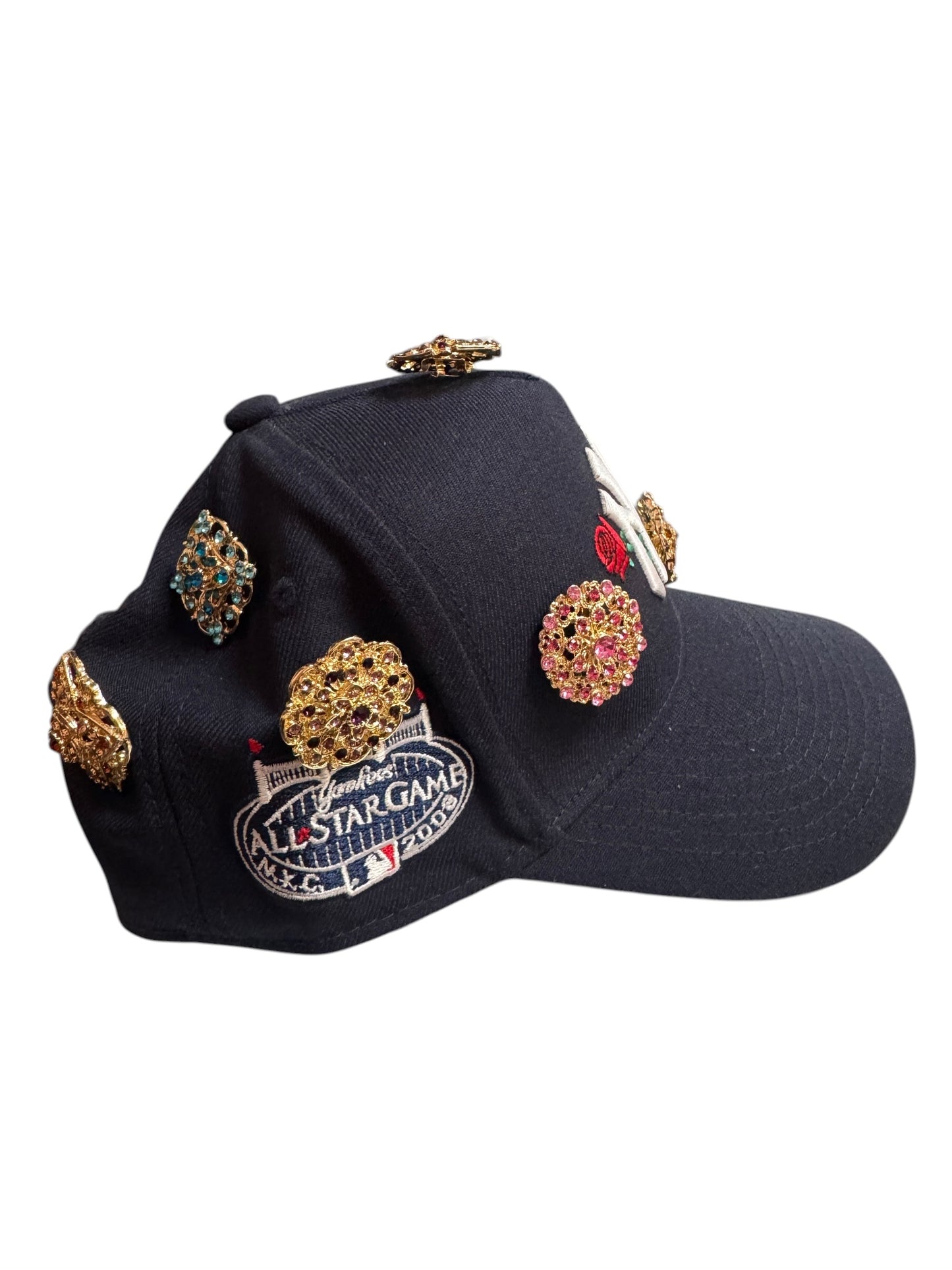 New York Yankees Bejeweled Snapback Dark Navy