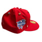 New York City Yankees Mets Subway Series New Era Fitted Size 7 5/8 Red / White