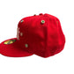 New York City Yankees Mets Subway Series New Era Fitted Size 7 5/8 Red / White