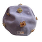 New York Yankees Bejeweled New Era Fitted Size 7 5/8 Light Blue / Peach