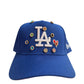 Los Angeles Dodgers Bejeweled Snapback Royal Blue / Pink Underbrim