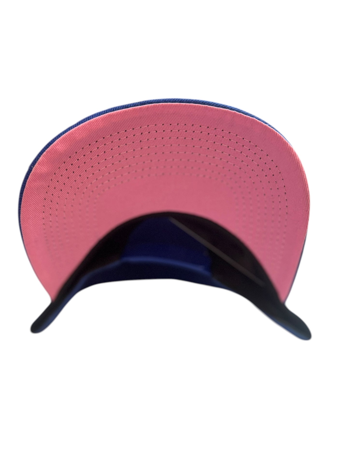 Los Angeles Dodgers Bejeweled Snapback Royal Blue / Pink Underbrim
