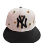 New York Yankees Bejeweled New Era Fitted Hat Size 7 1/4 White / Black