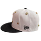 New York Yankees Bejeweled New Era Fitted Hat Size 7 1/4 White / Black