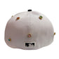New York Yankees Bejeweled New Era Fitted Hat Size 7 1/4 White / Black
