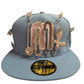 Mexico Bejeweled New Era Fitted Hat Size 7 1/2 Light Blue