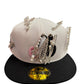 Montreal Bejeweled New Era Fitted Hat Size 7 5/8 White / Pink / Black