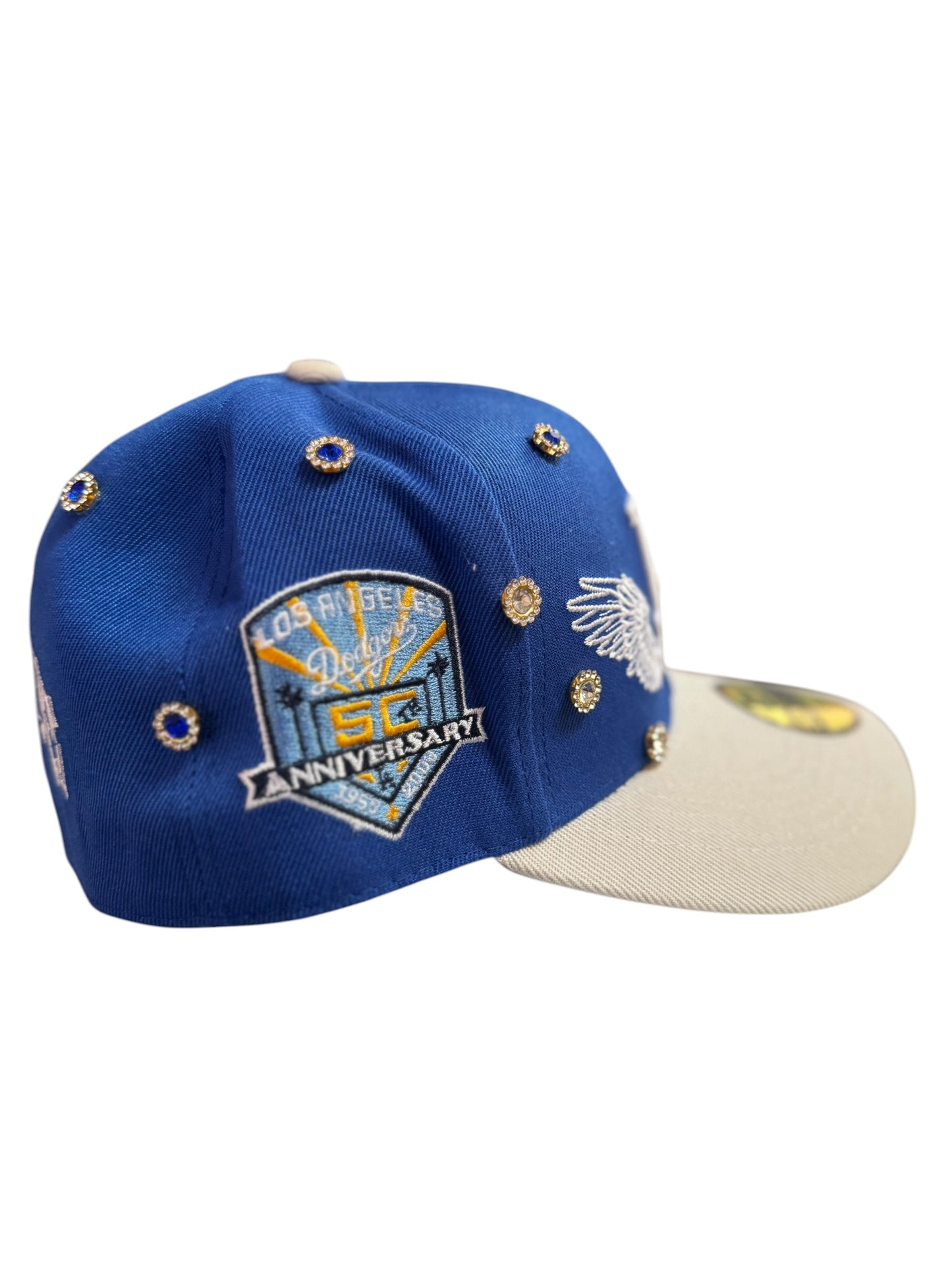 Los Angeles Dodgers new Era Fitted Size 7 1/2 Royal Blue / Grey