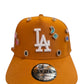 Los Angeles Dodgers Bejeweled New Era Snapback Dark Mustard