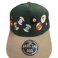 Threadquarterz Billiards Script Snapback Forest Green / Dark Grey