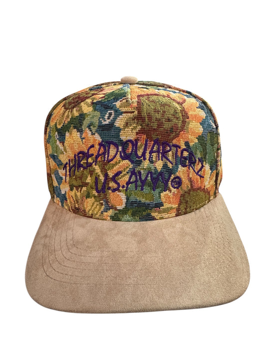 Threadquarterz U.S.Ayyy Purple Font Sunflower Snapback