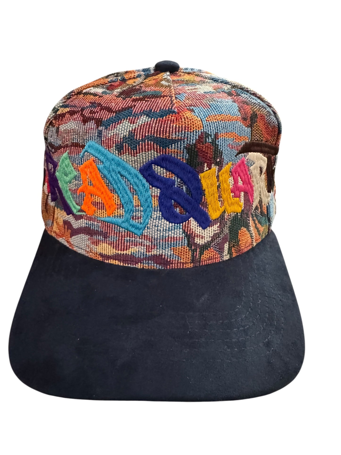 Threadquarterz Rainbow Script Snapback Mountain Pattern