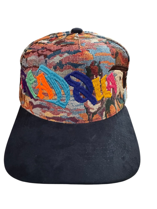 Threadquarterz Rainbow Script Snapback Mountain Pattern