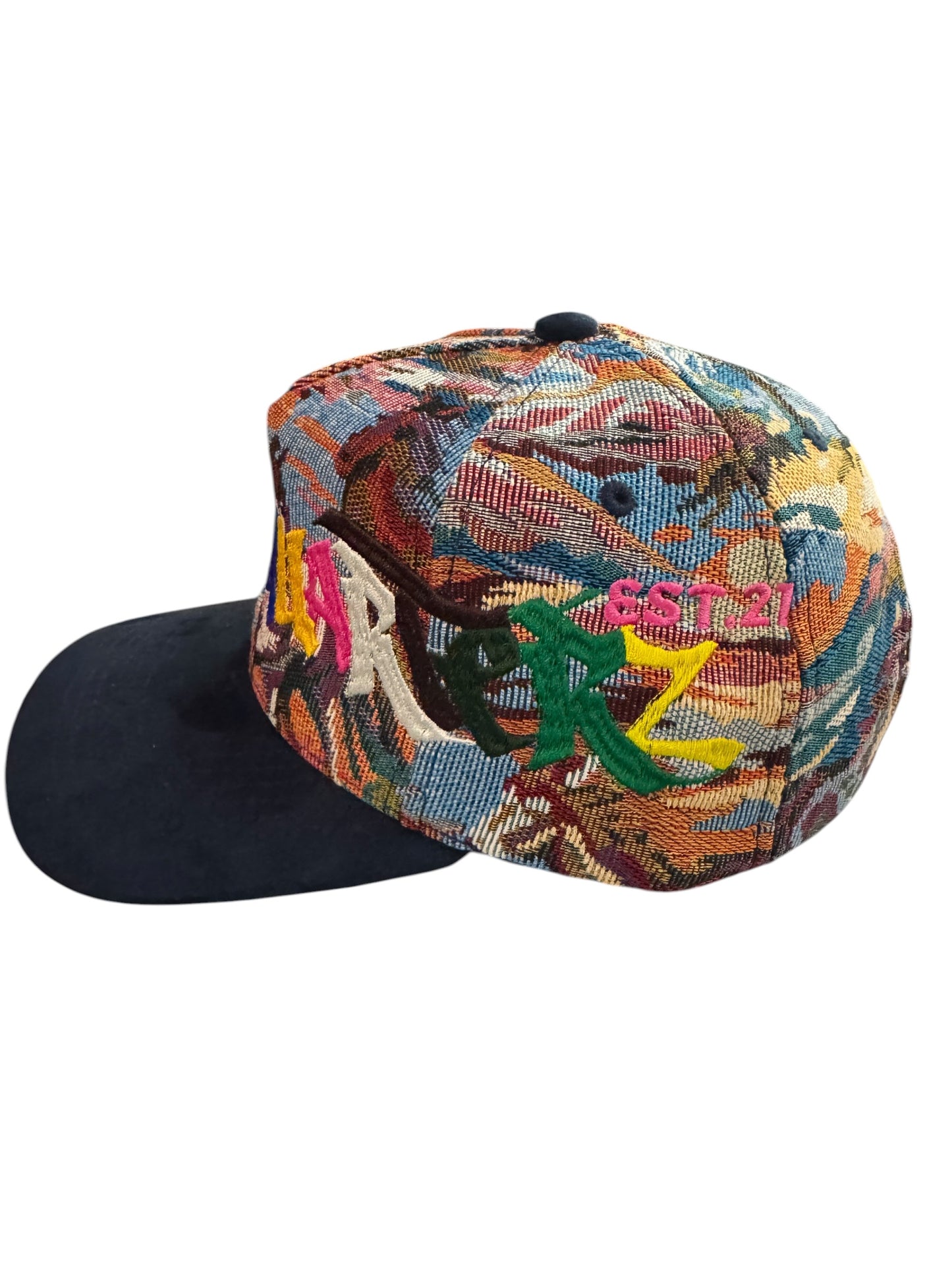 Threadquarterz Rainbow Script Snapback Mountain Pattern