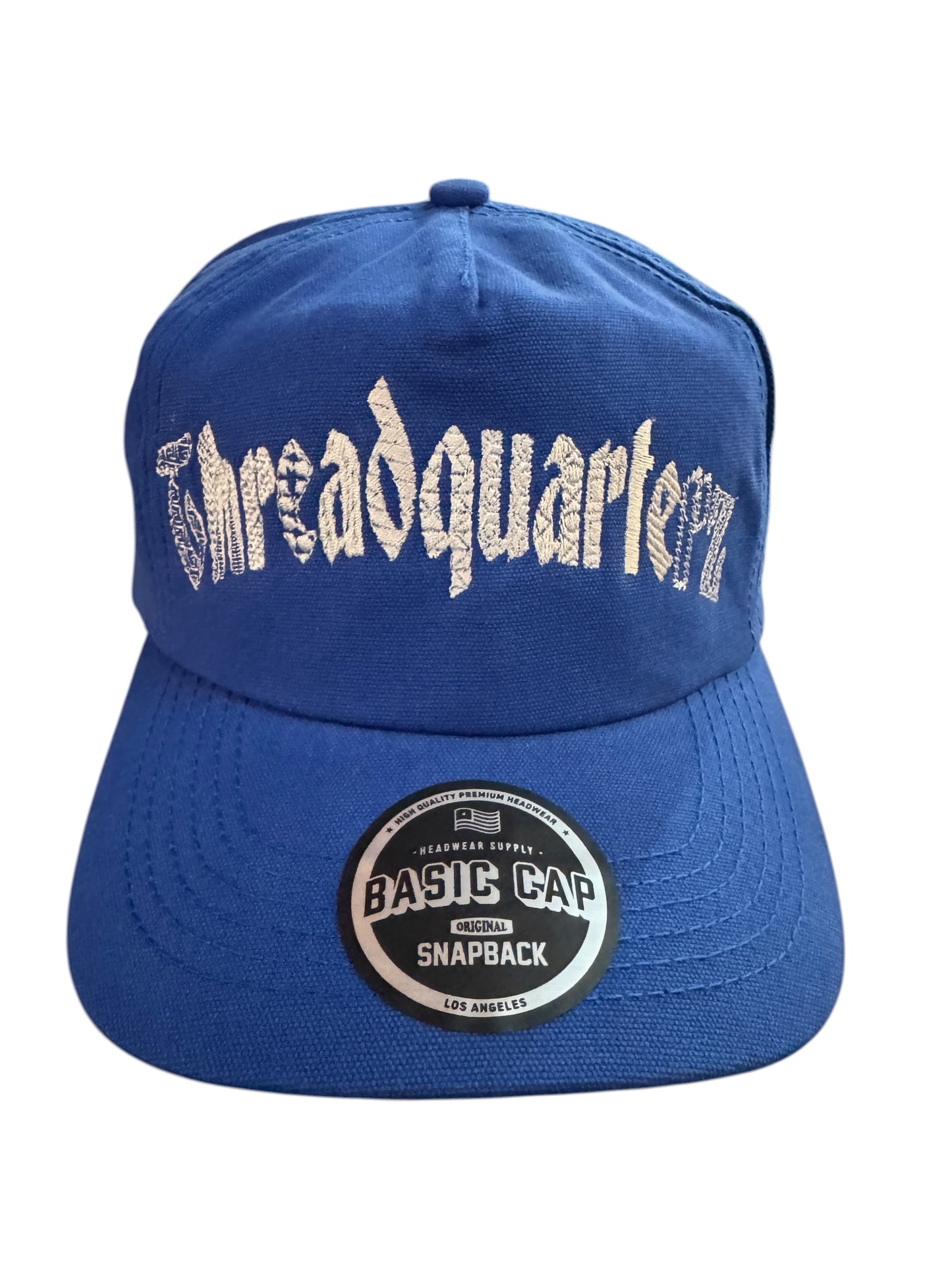 Threadquarterz Script Snapback White / Royal Blue