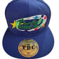 Threadquarterz Galaxy Fitted Hat Sizes 7-8 Royal Blue