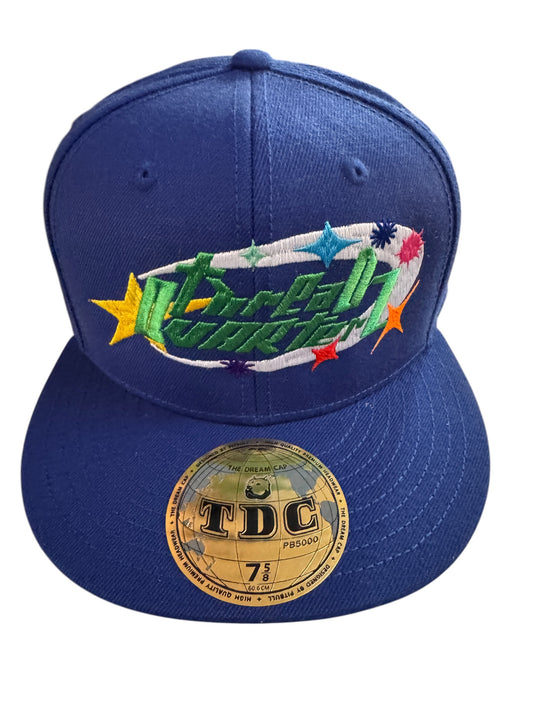 Threadquarterz Galaxy Fitted Hat Sizes 7-8 Royal Blue