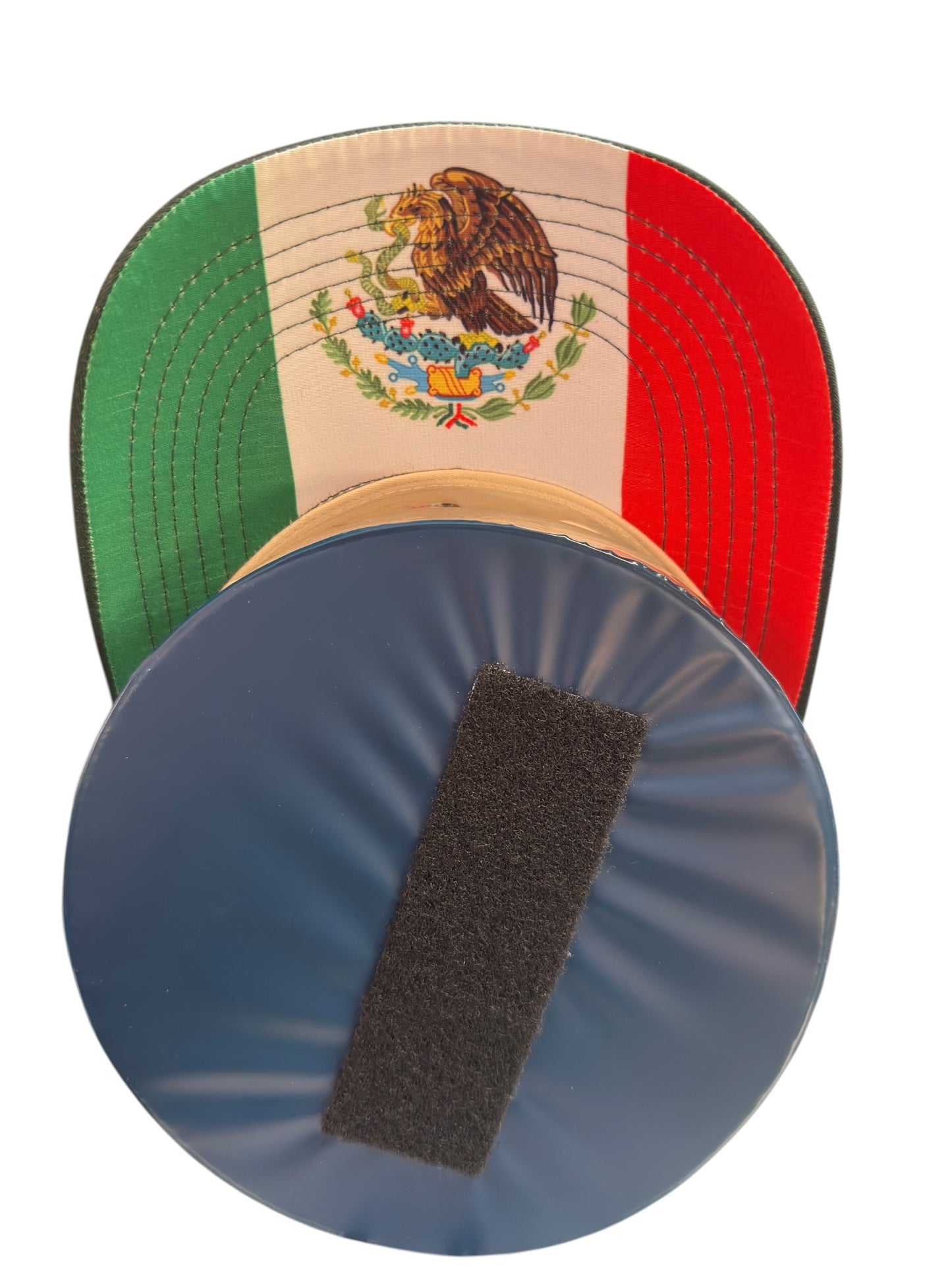 Selena Snapback Tan / Dark Green / Mexico Flag Underbrim
