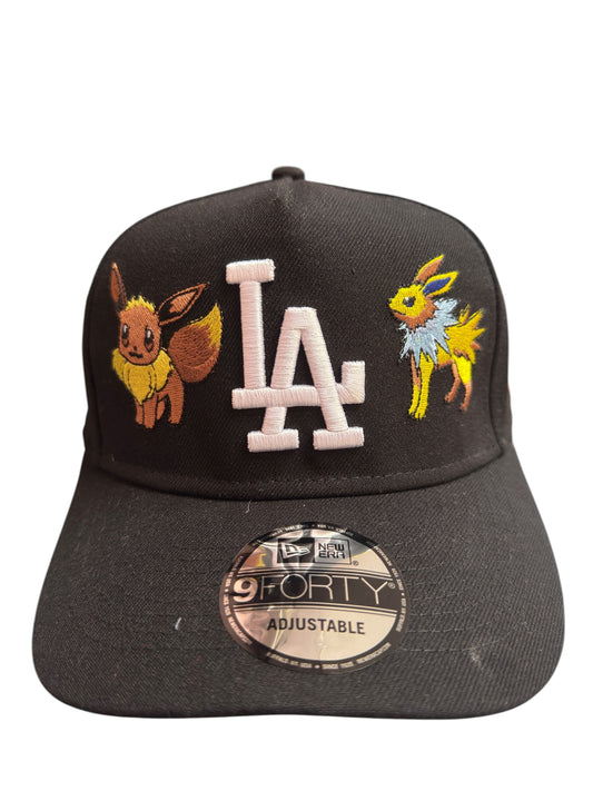 LA Embroidered Eevee Evolutions Snapback Black
