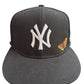 NY Butterflies Embroidered New Era Fitted Size 7 5/8 Black