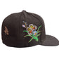 NY Butterflies Embroidered New Era Fitted Size 7 5/8 Black