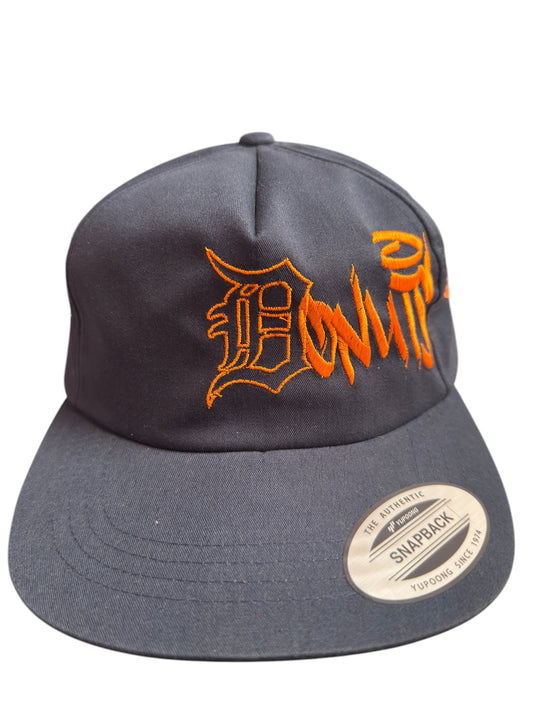 Detroit Donuts Snapback Orange / Navy