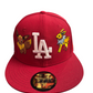 LA Eevee Evolution New Era Fitted Size 7 1/4 Red