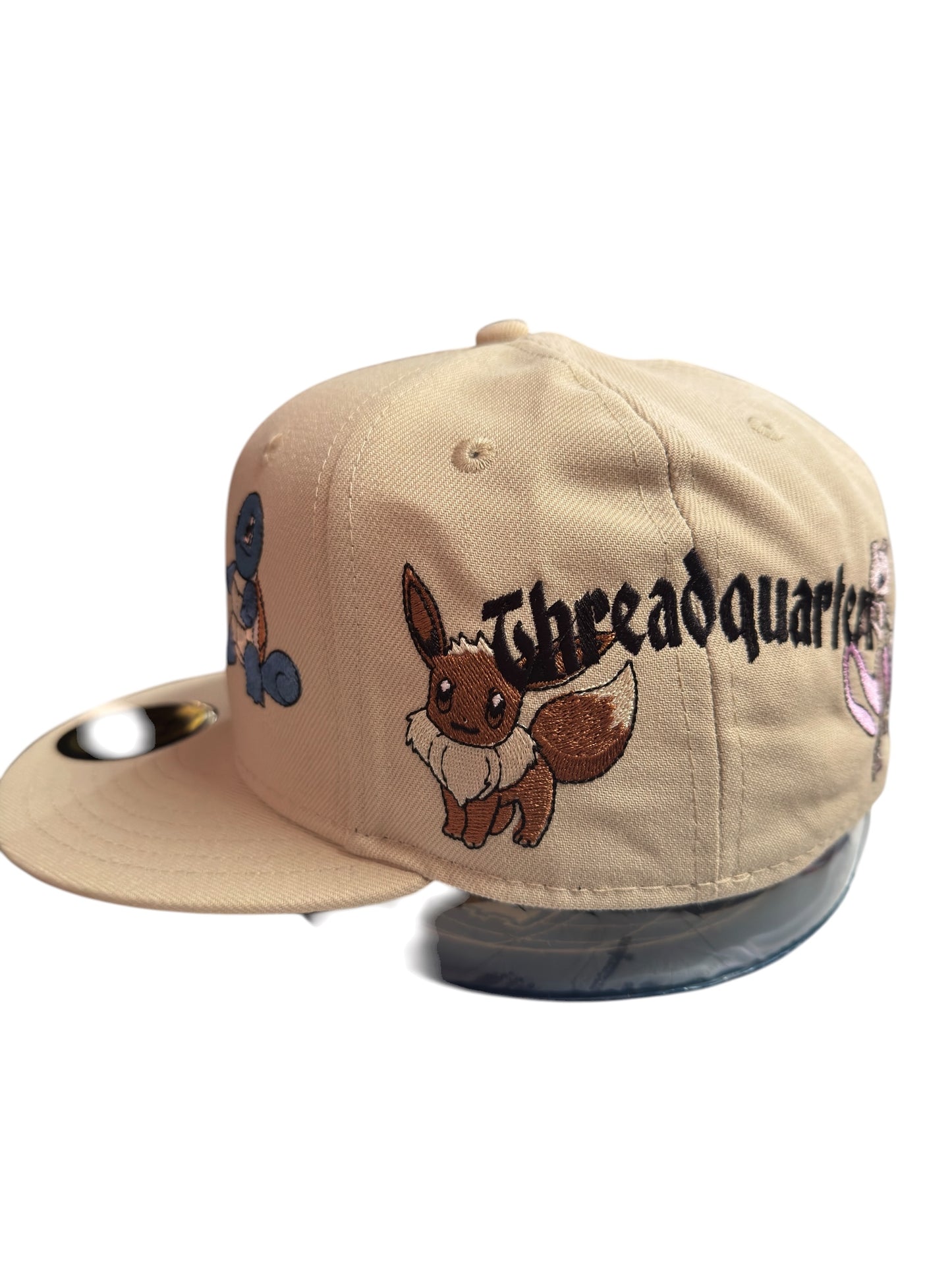 LA Pokemon Pink / Khaki New Era Fitted Size 7