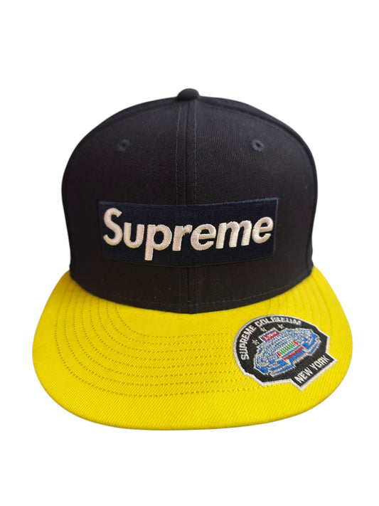 Supreme New Era Fitted Navy / Yellow Size 7 5/8