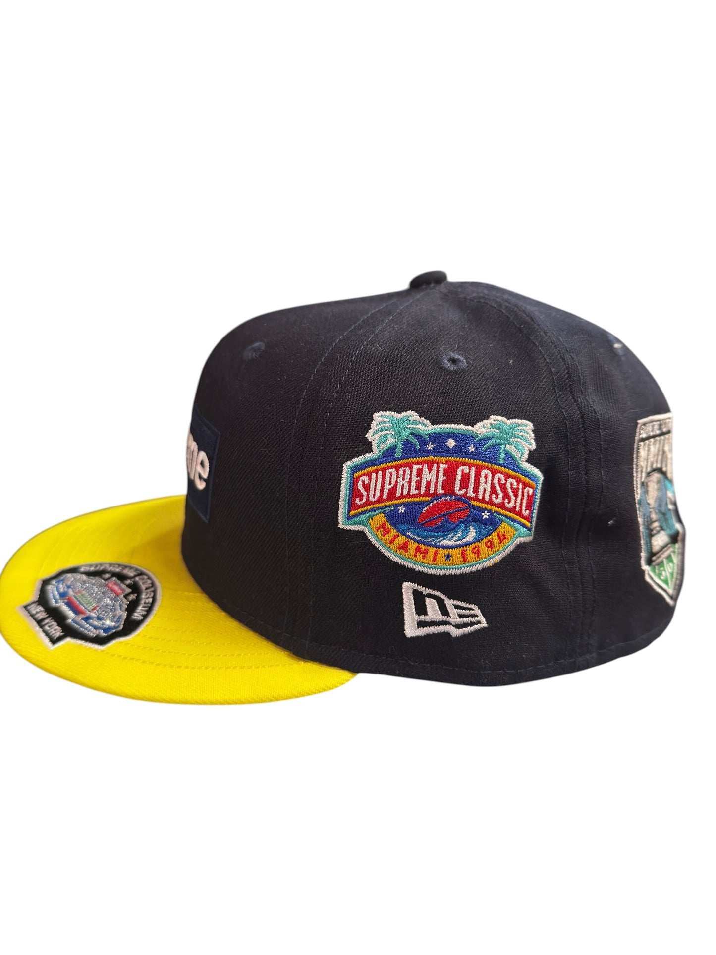 Supreme New Era Fitted Navy / Yellow Size 7 5/8