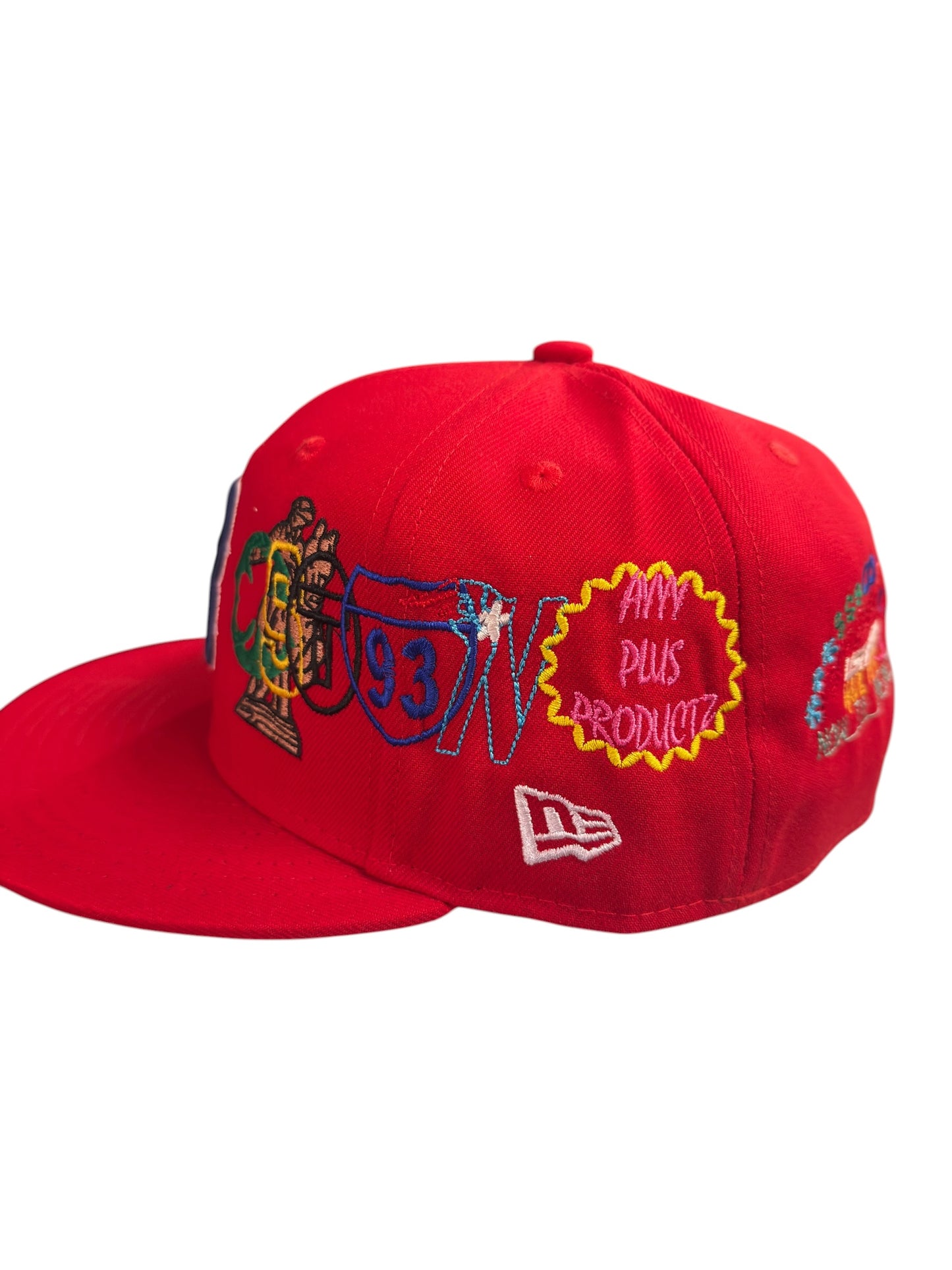 Boston New Era Fitted Red Size 7 5/8