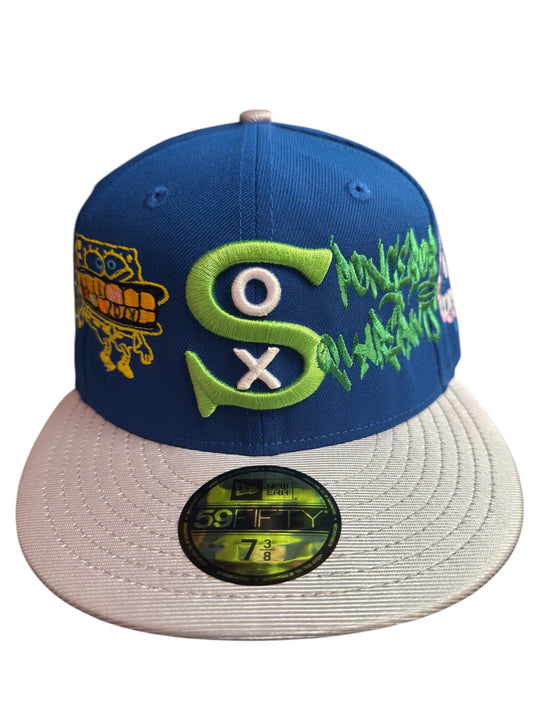 Sox New Era Fitted Blue / Grey Size 7 3/8