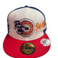OKC New Era Fitted Blue / Red / White Size 7 5/8