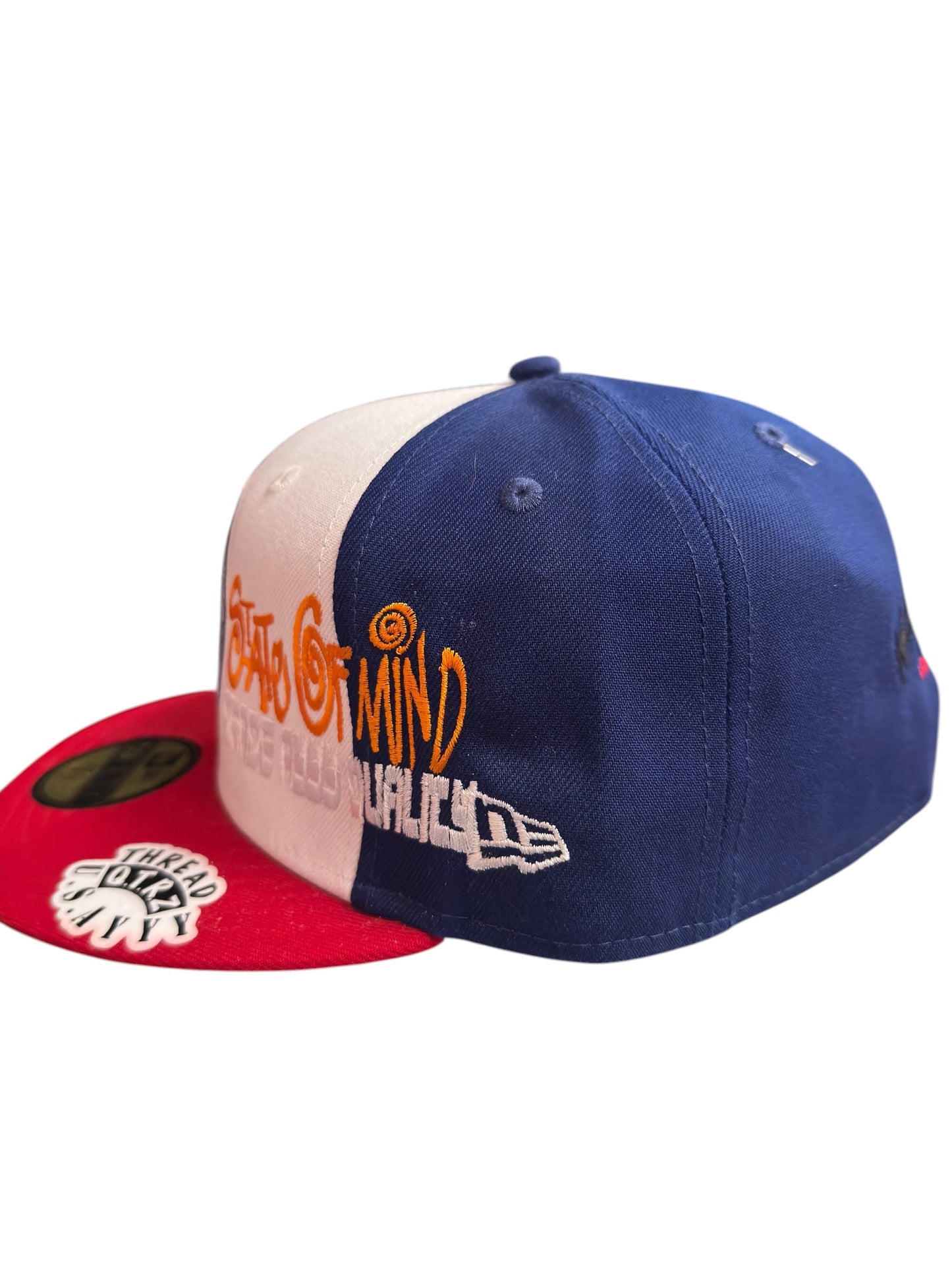 OKC New Era Fitted Blue / Red / White Size 7 5/8