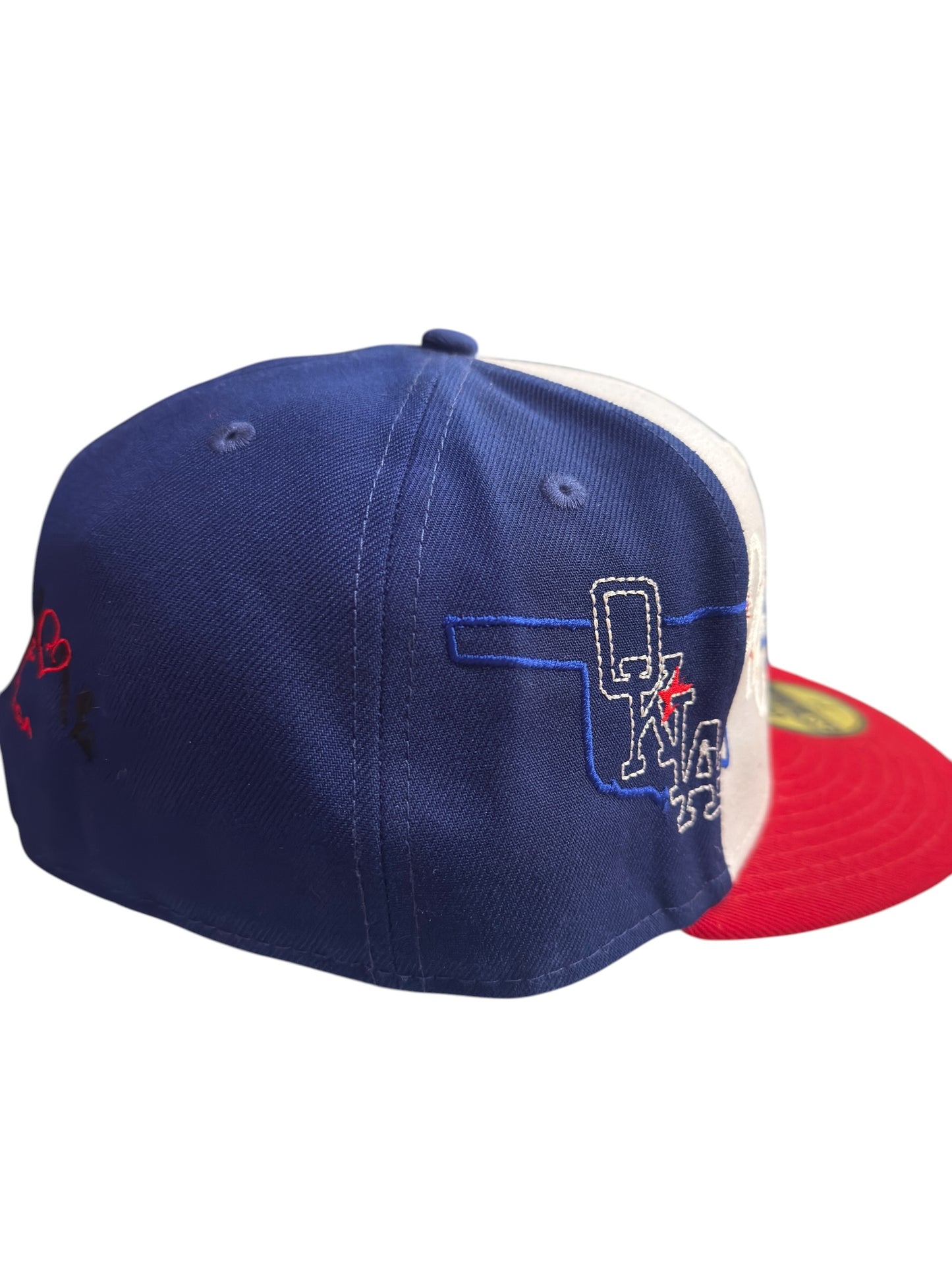 OKC New Era Fitted Blue / Red / White Size 7 5/8
