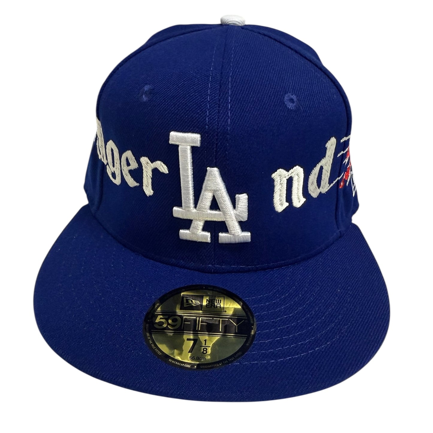 BLUE LA FITTED HAT 7 1/8