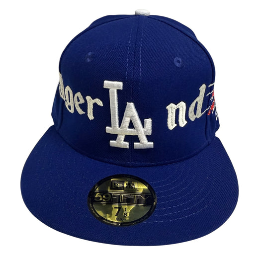 BLUE LA FITTED HAT 7 1/8