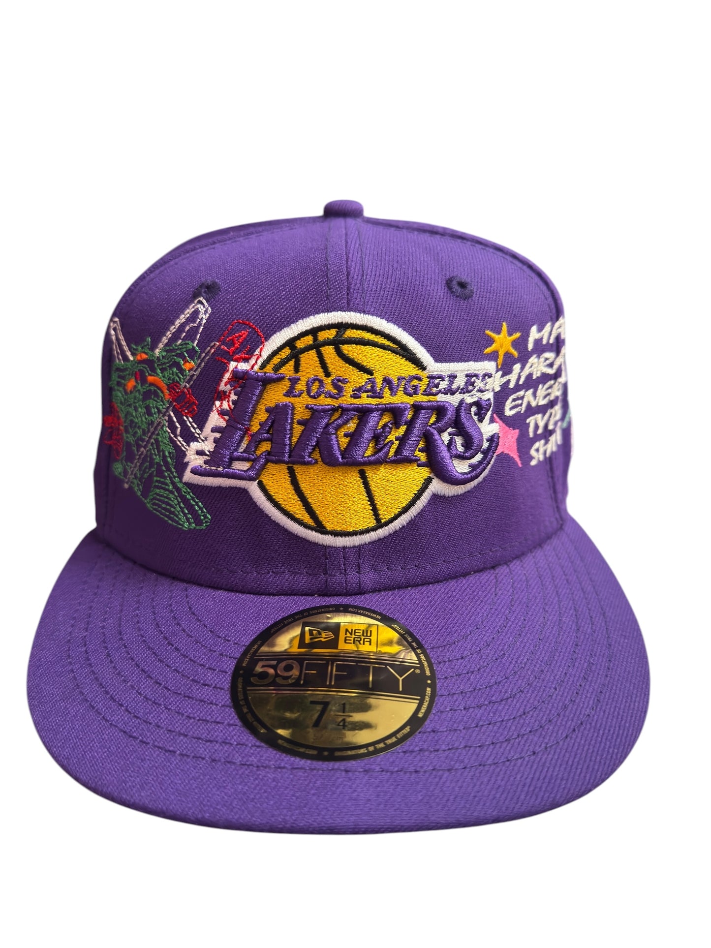 Lakers Gundam Main Character New Era Fitted Purple Size 7 1/4