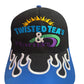 Twisted Teas & Plan B's Flames Straback Blue / Black