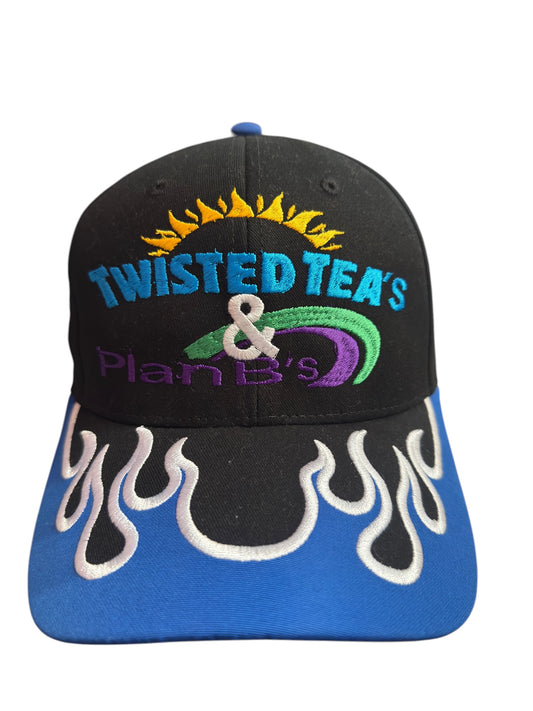 Twisted Teas & Plan B's Flames Straback Blue / Black