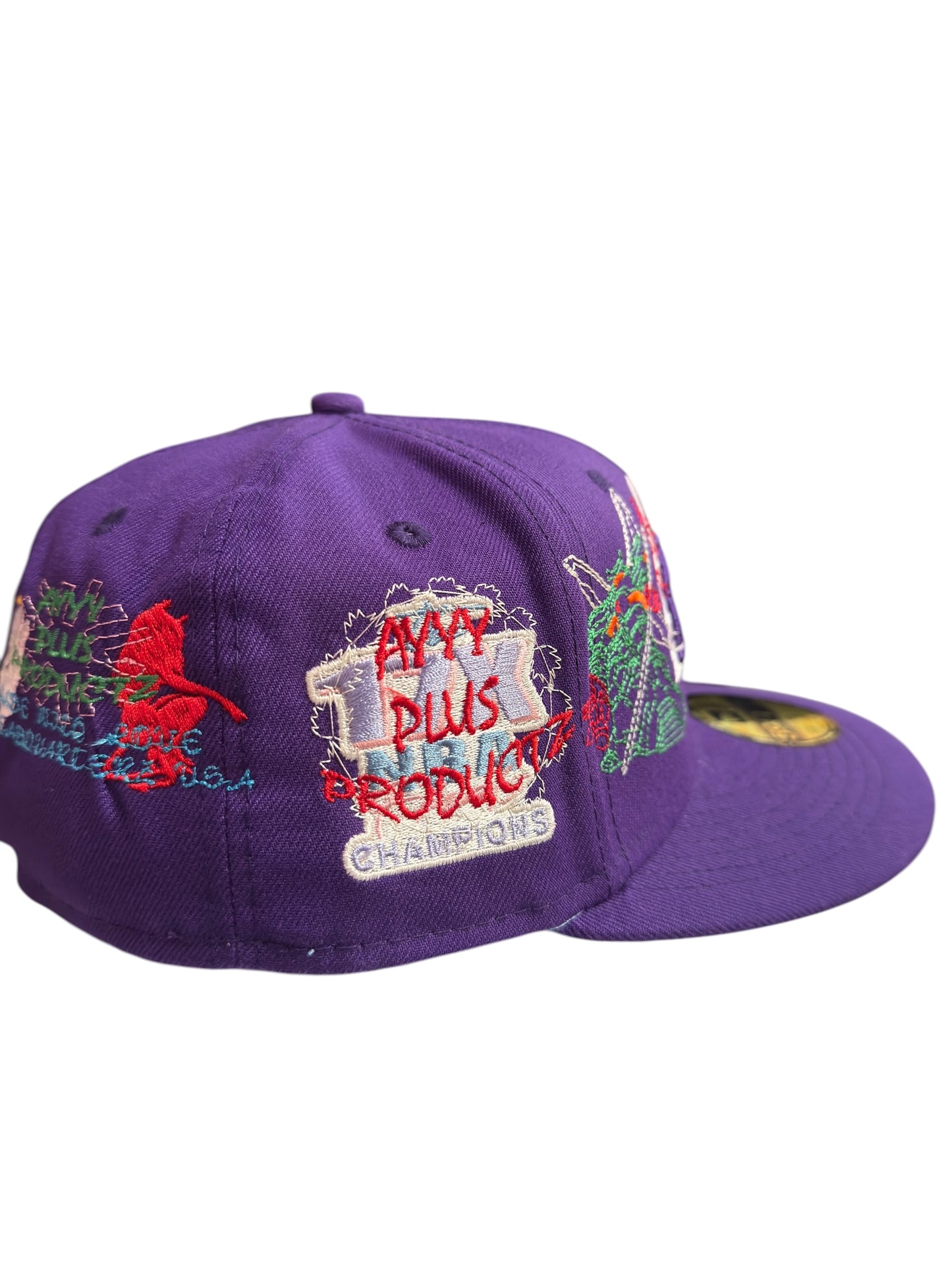 Lakers Gundam Main Character New Era Fitted Purple Size 7 1/4